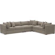 abington gray sectional   