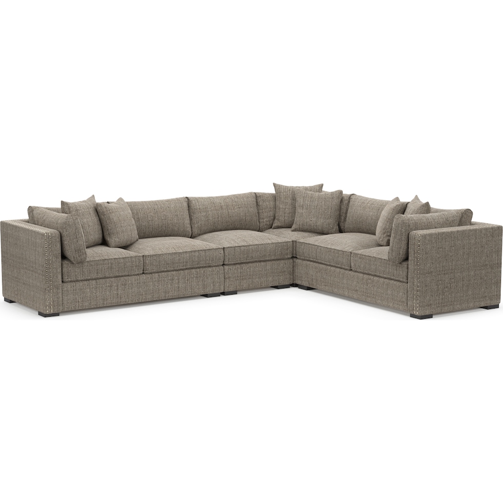 abington gray sectional   