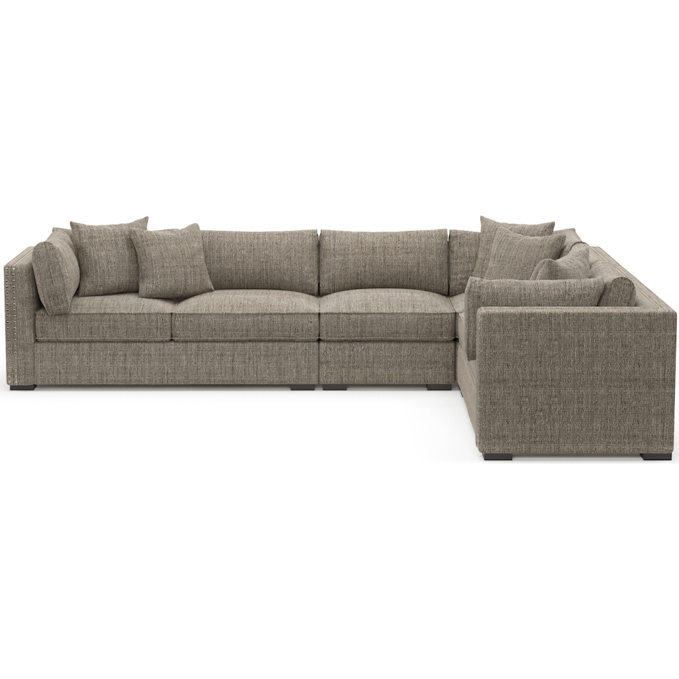 abington gray sectional   