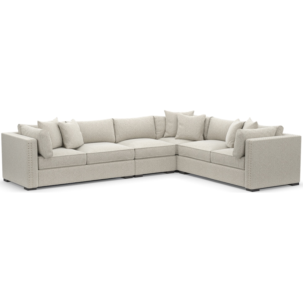 abington gray sectional   