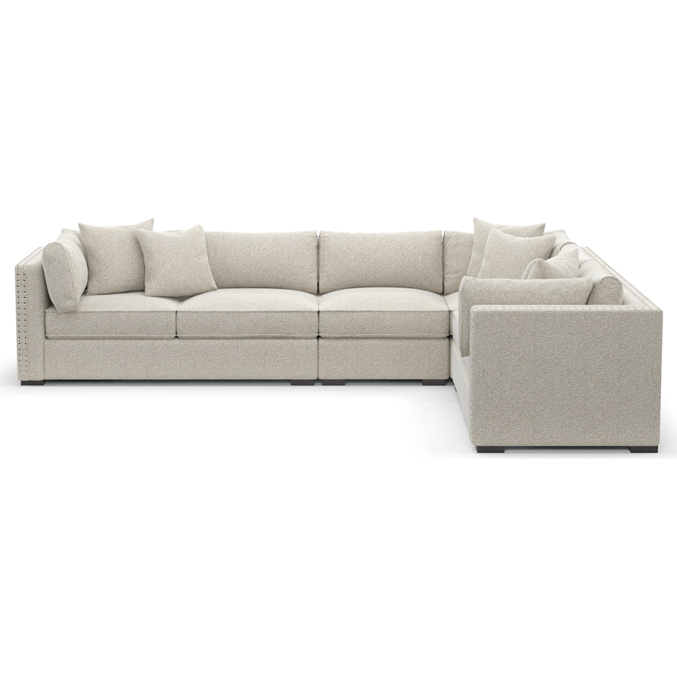 abington gray sectional   