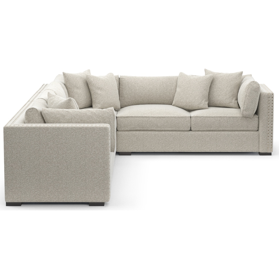 abington gray sectional   