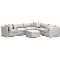 abington gray sectional   