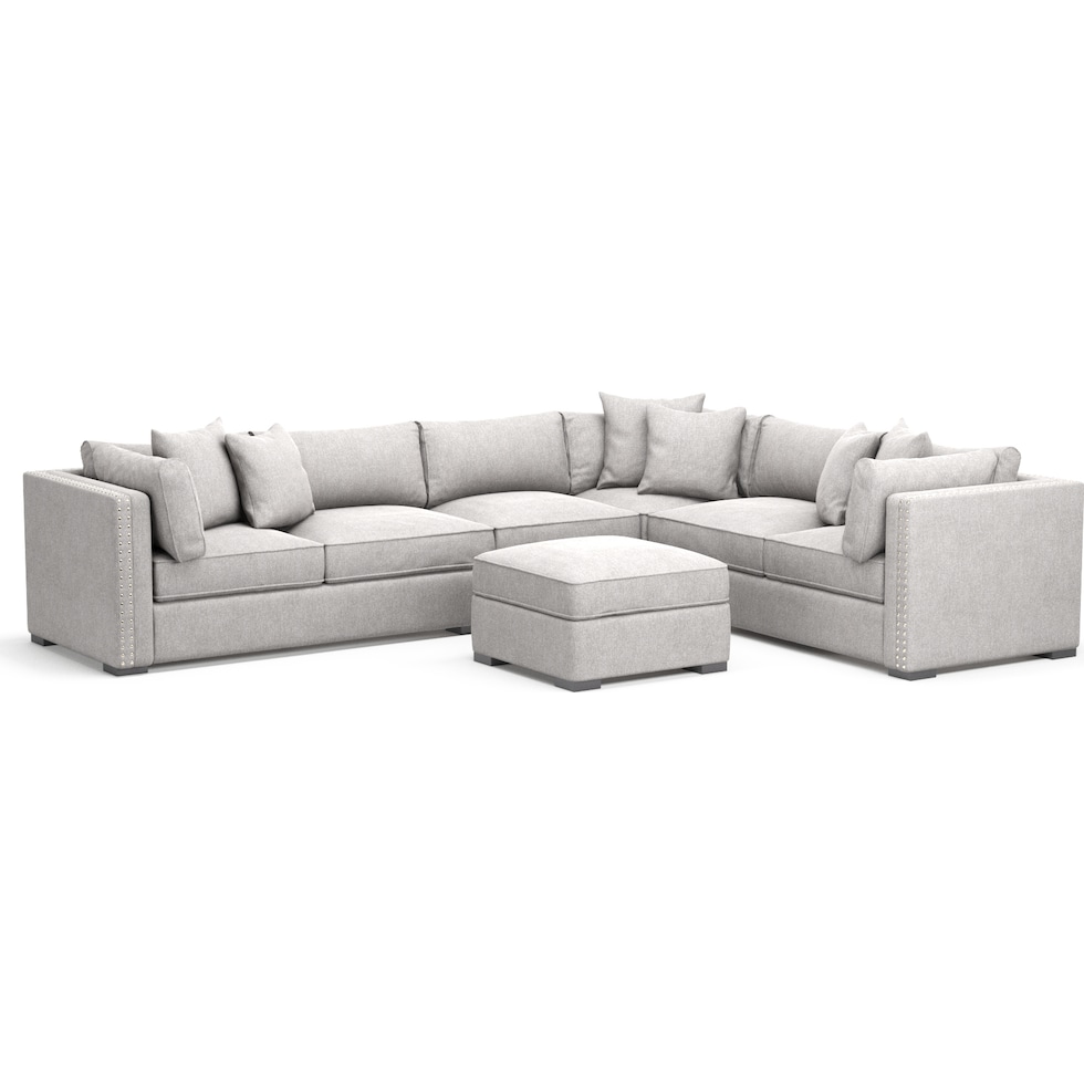 abington gray sectional   