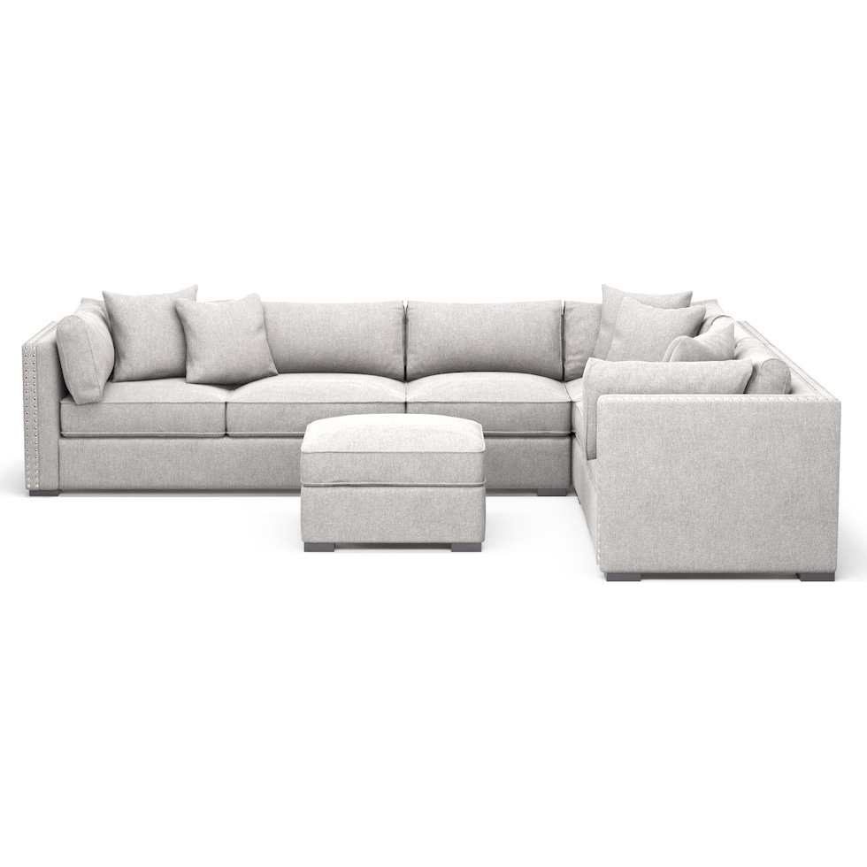 abington gray sectional   