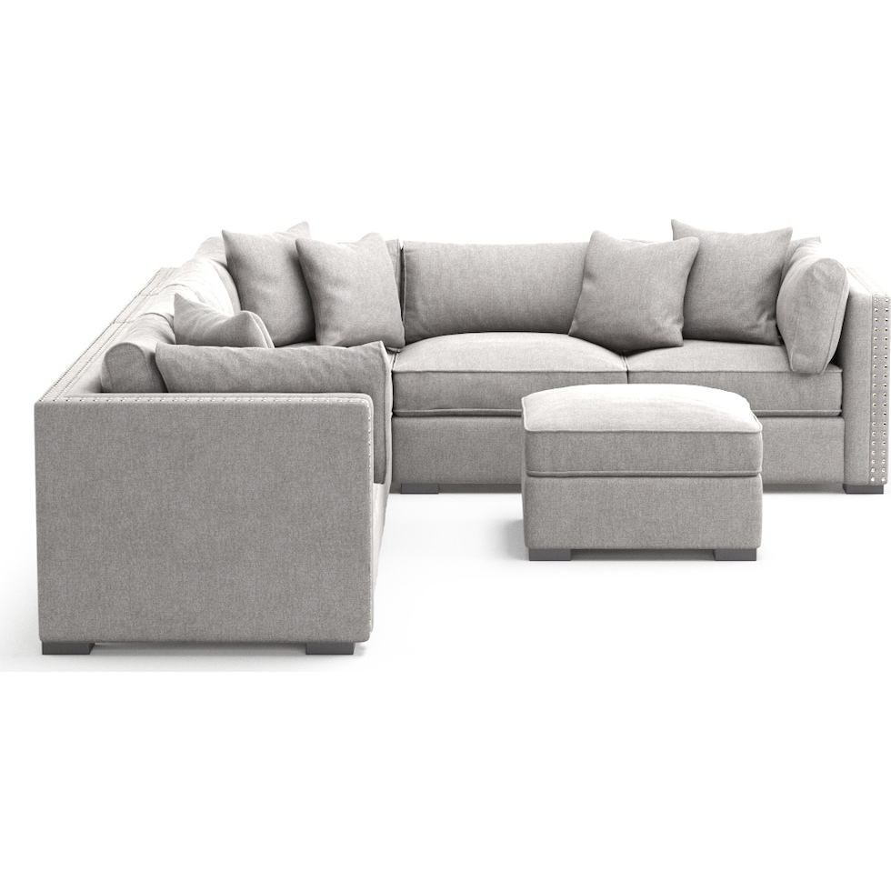 abington gray sectional   