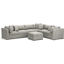 abington gray sectional   