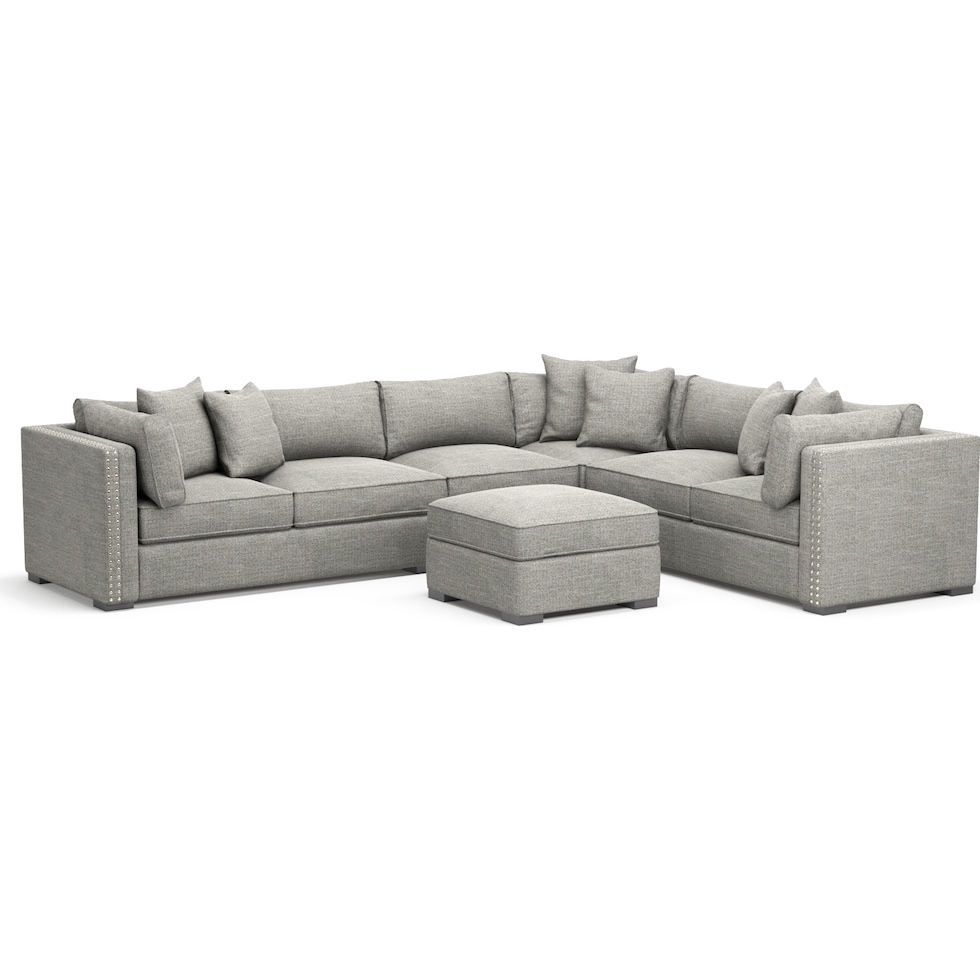 abington gray sectional   