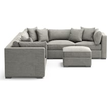 abington gray sectional   
