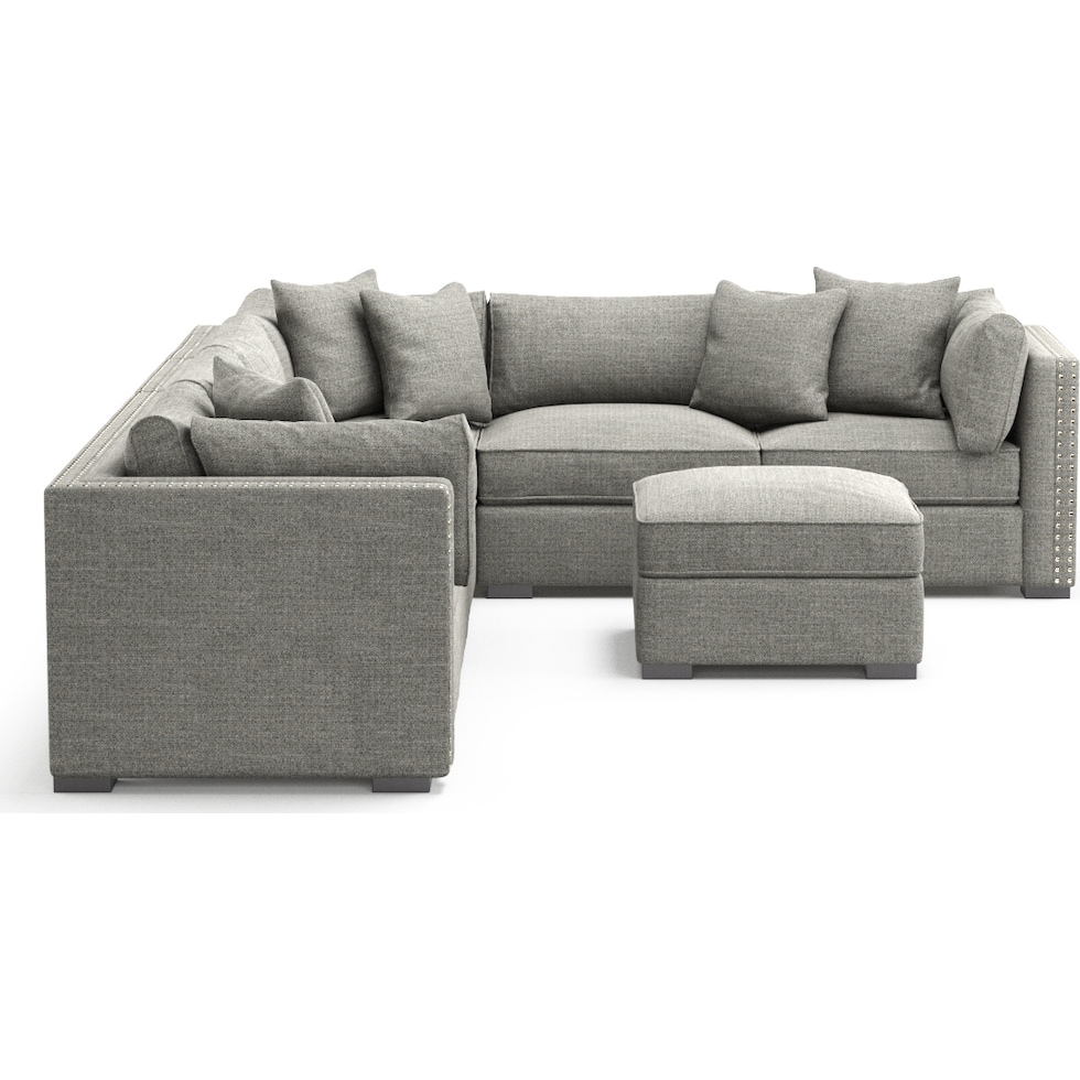 abington gray sectional   