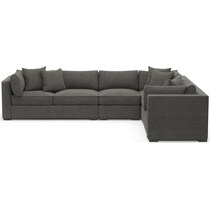 abington gray sectional   