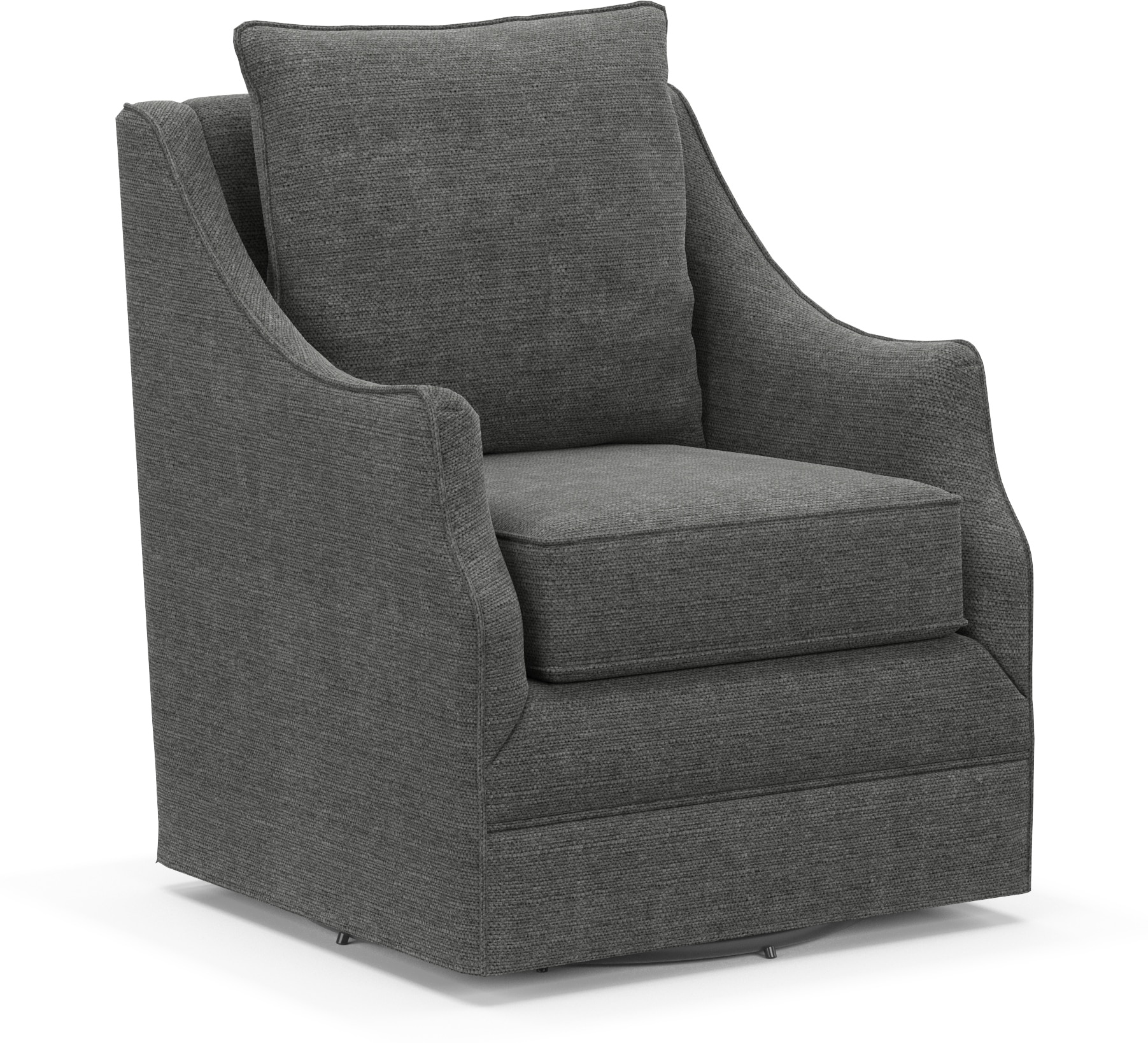 Mara Accent Swivel Chair Depalma Charcoal Value City Furniture