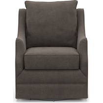 abington gray swivel chair   