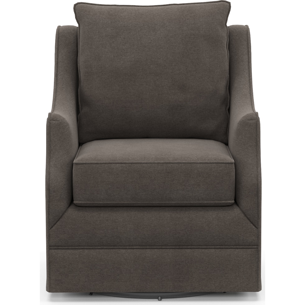 abington gray swivel chair   