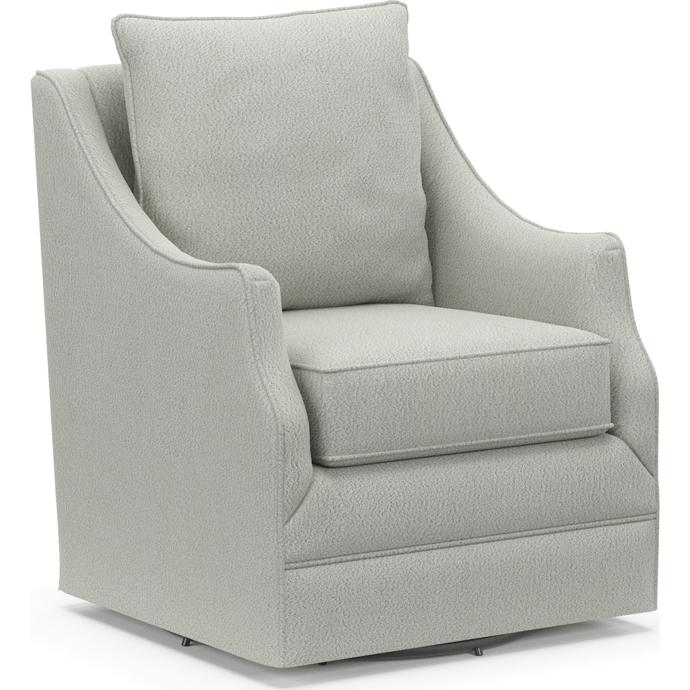 abington gray swivel chair   