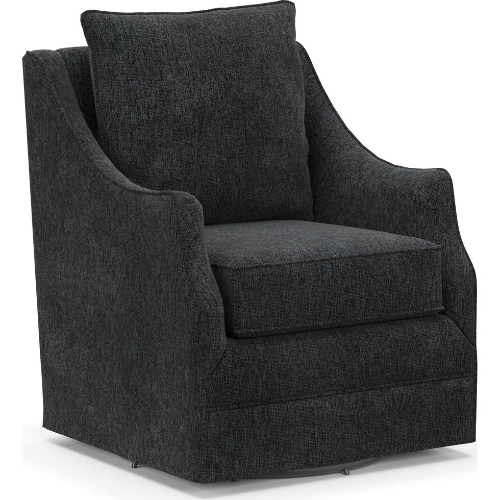 abington gray swivel chair   