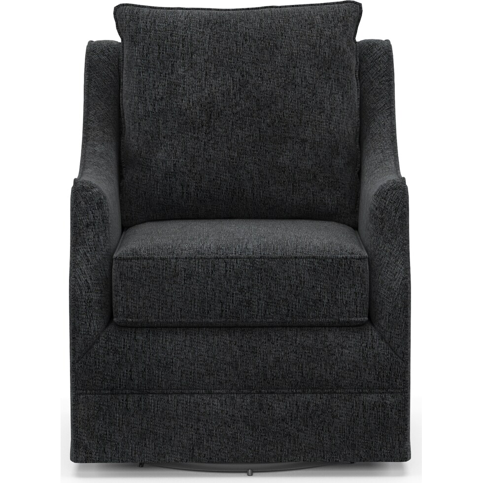 abington gray swivel chair   