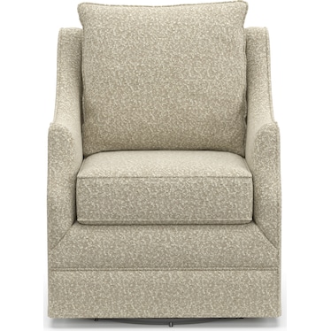Mara Accent Swivel Chair - Bloke Cotton
