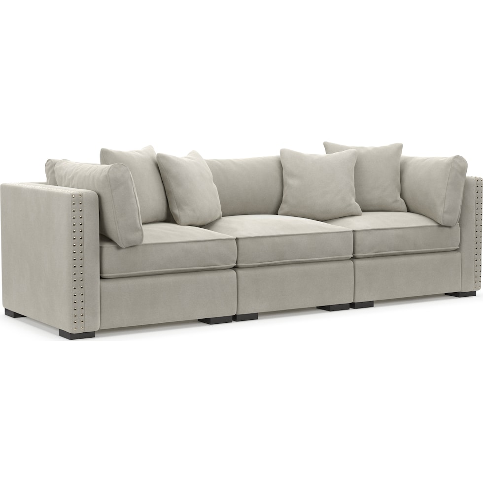 abington light brown sofa   
