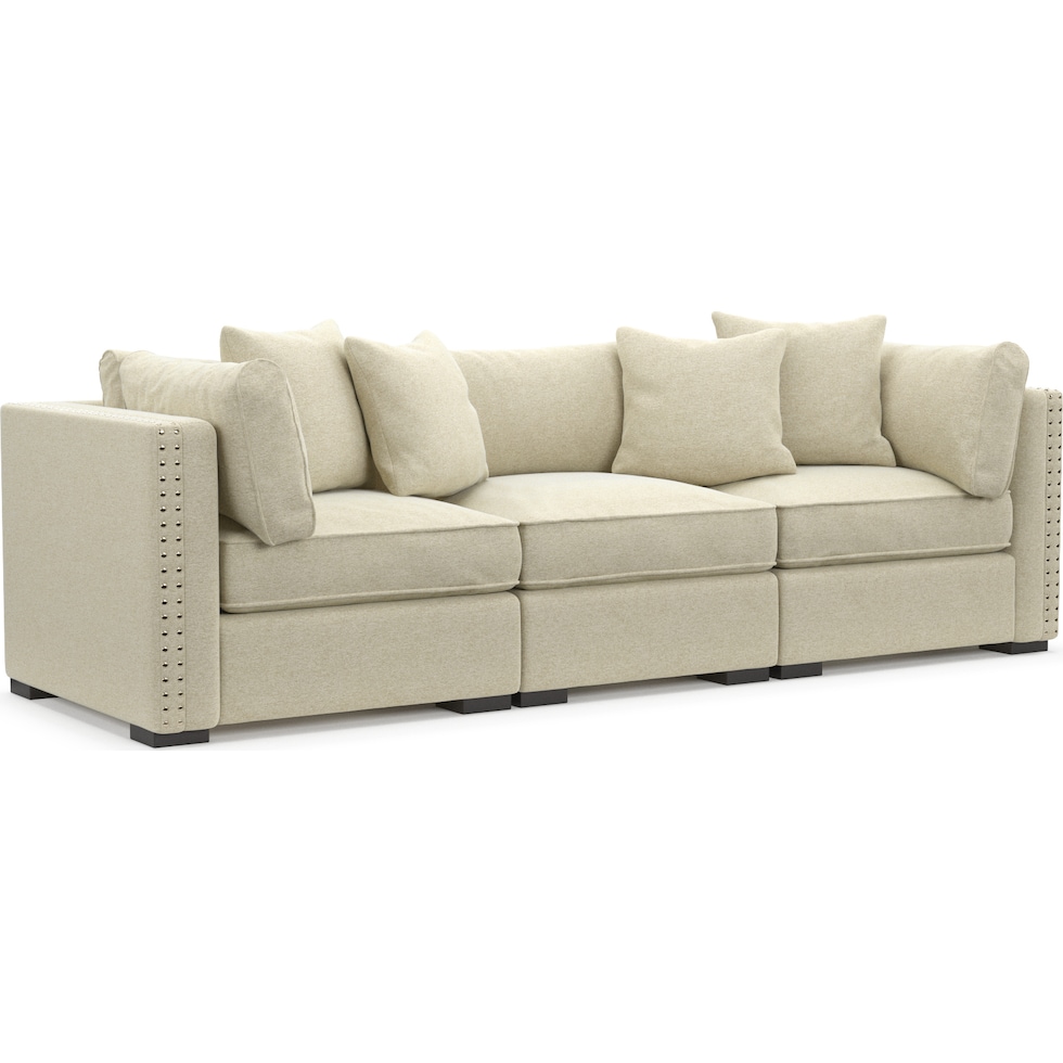 abington light brown sofa   