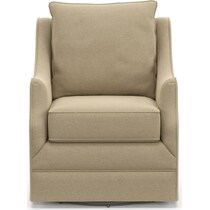 abington light brown swivel chair   