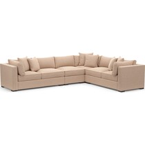 abington orange  pc sectional   