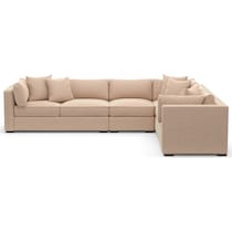 abington orange  pc sectional   