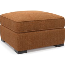abington orange ottoman   