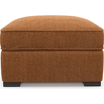 abington orange ottoman   