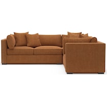abington orange sectional   