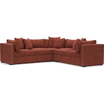 abington orange sectional   