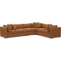 abington orange sectional   
