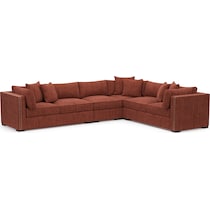 abington orange sectional   