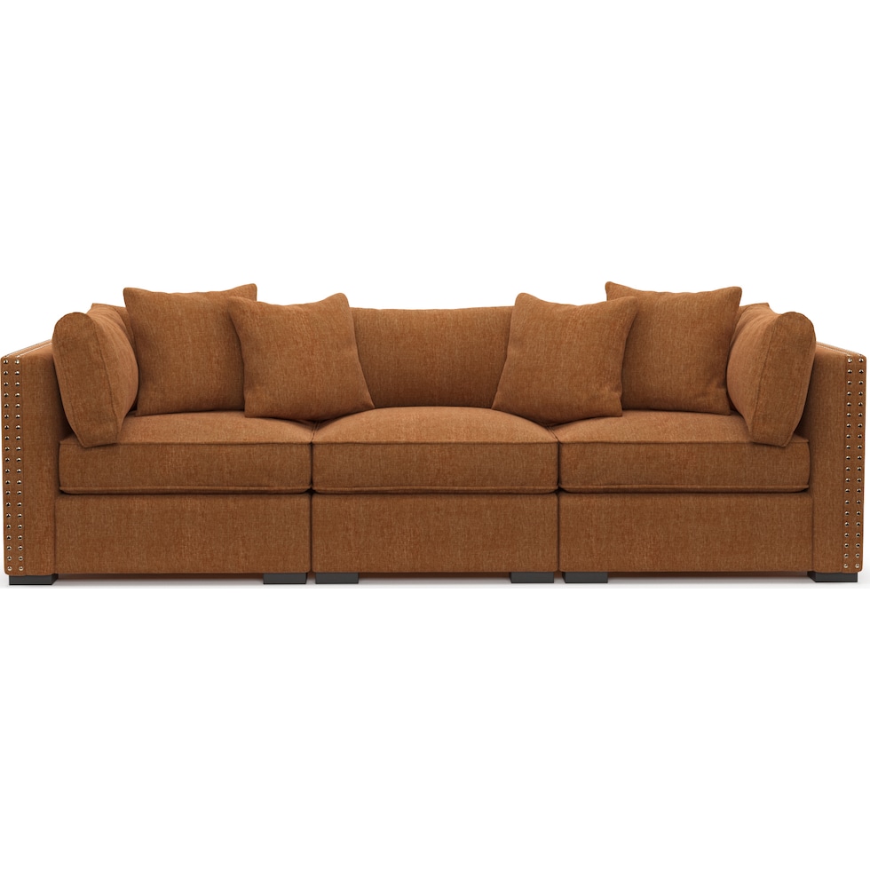 abington orange sofa   