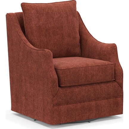 Mara Accent Swivel Chair - Contessa Paprika