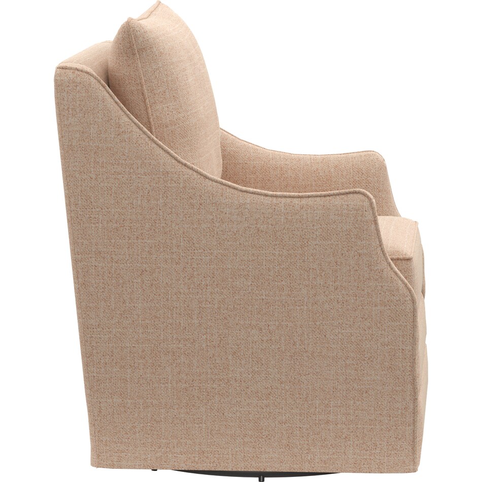 Mara Eco Performance Fabric Accent Swivel Chair Broderick Flame