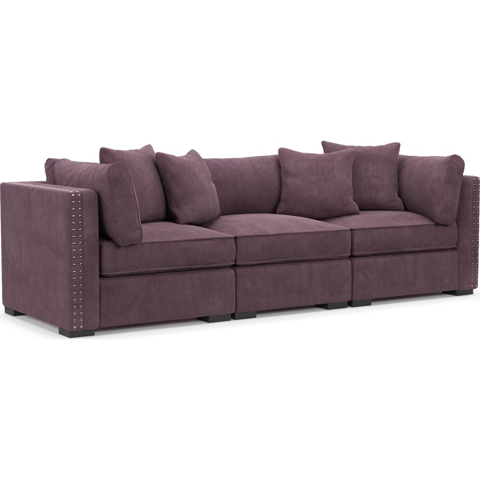 abington purple sofa   