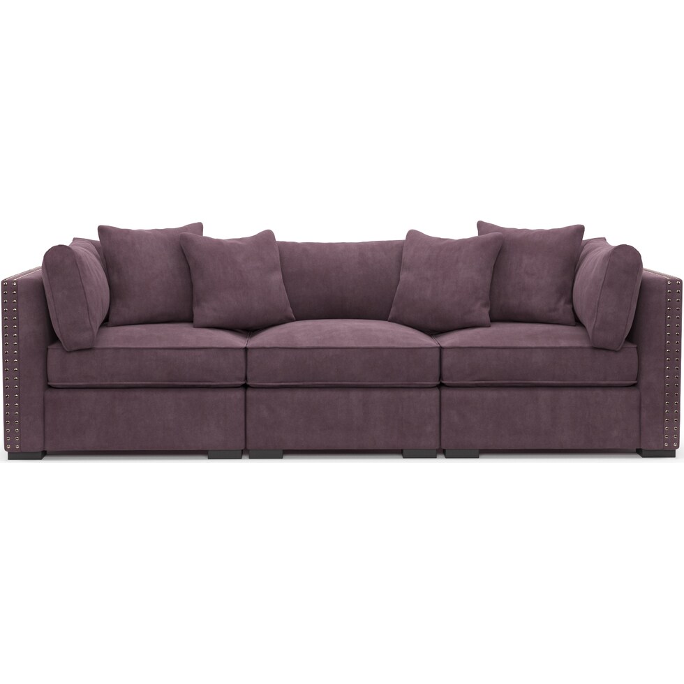 abington purple sofa   