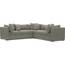 abington white  pc sectional   