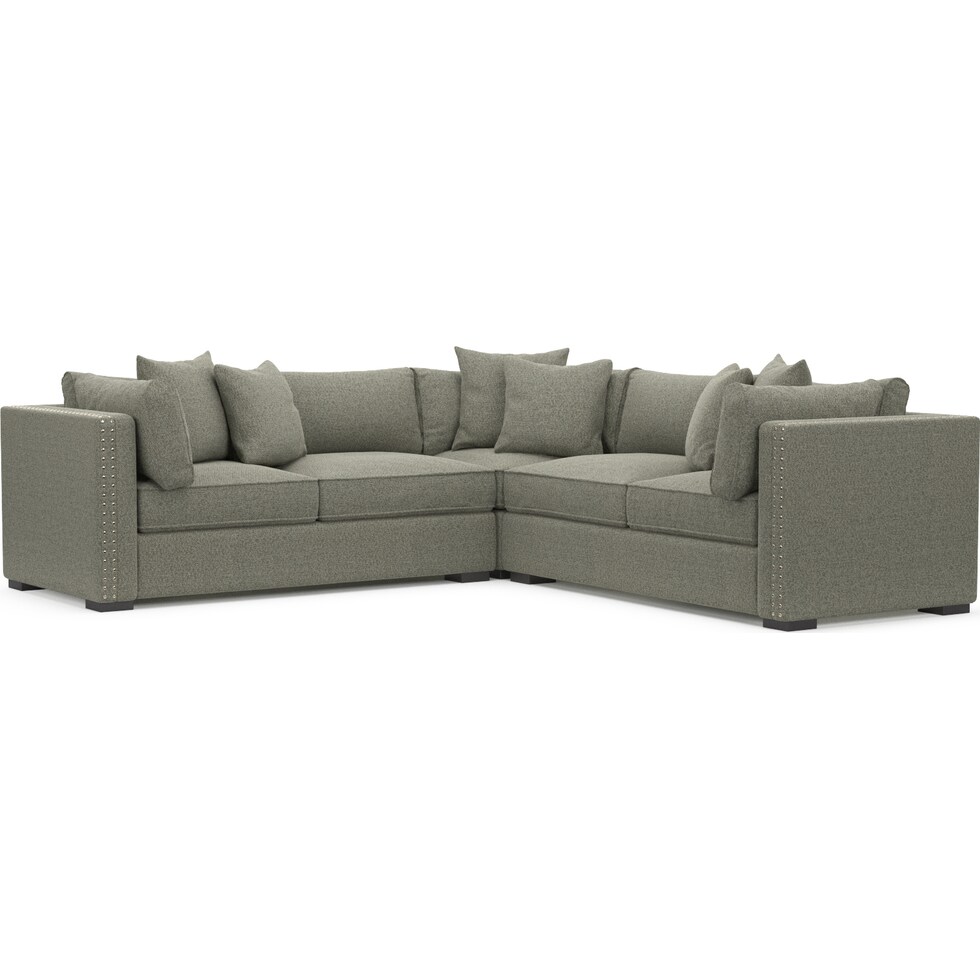 abington white  pc sectional   