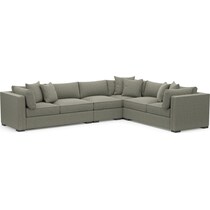 abington white  pc sectional   