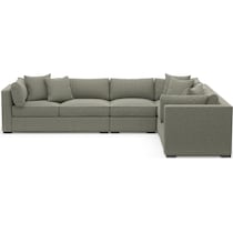 abington white  pc sectional   