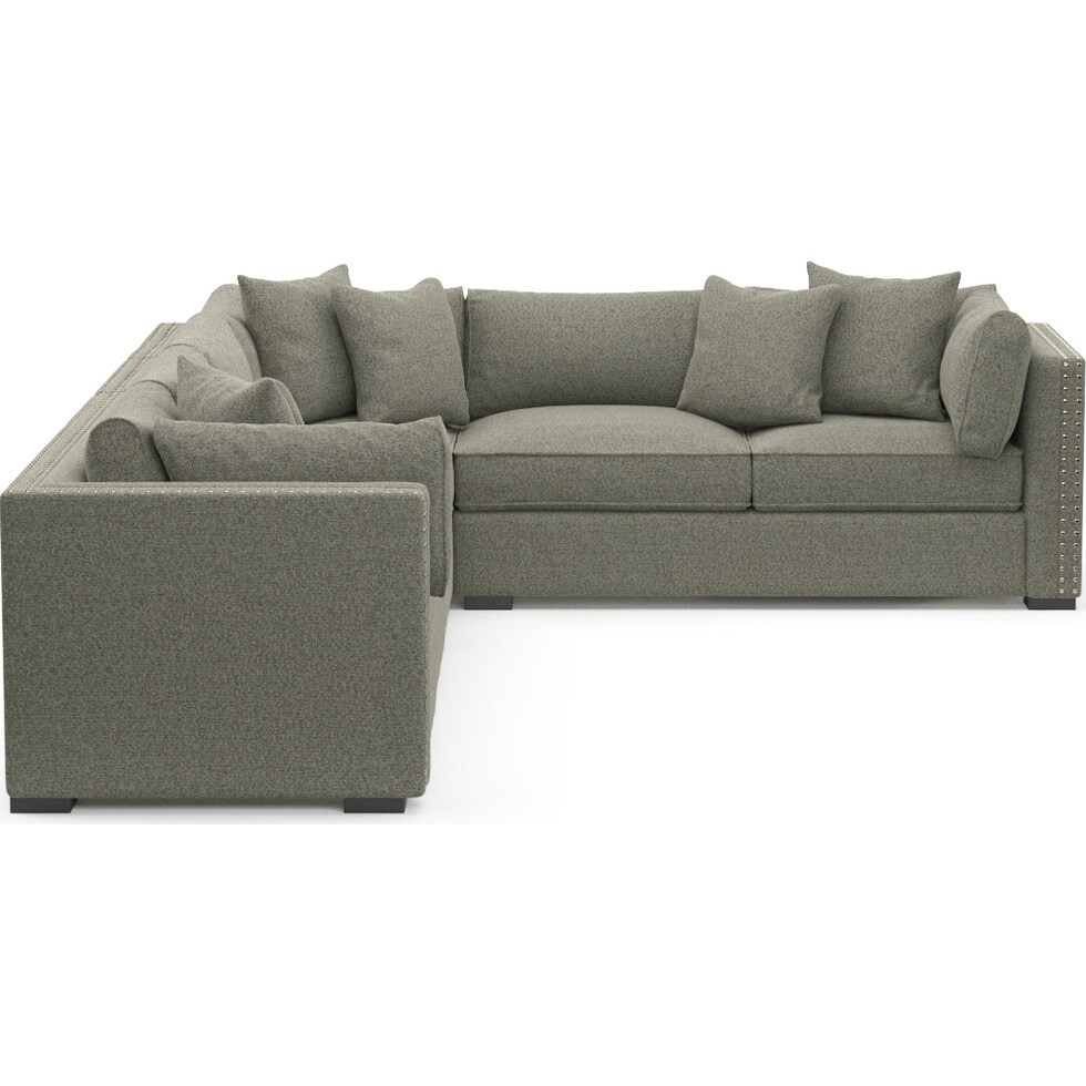 abington white  pc sectional   