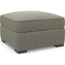 abington white ottoman   