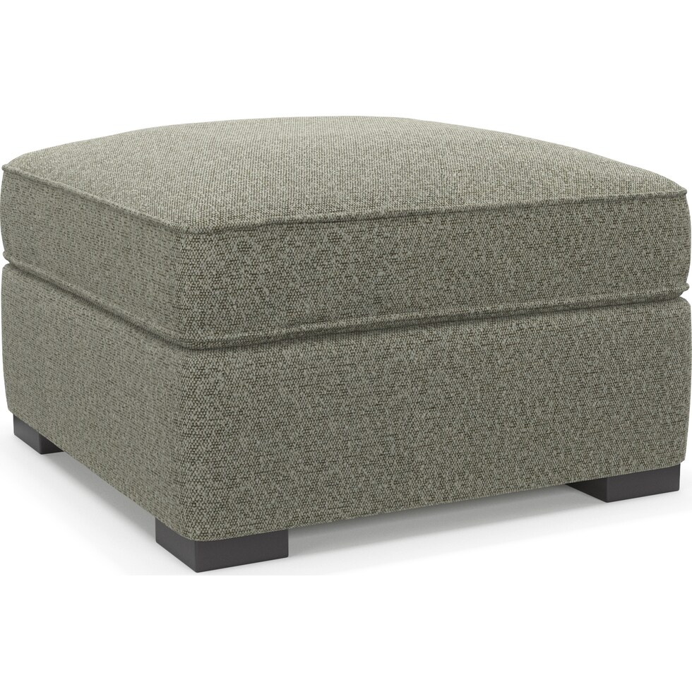 abington white ottoman   