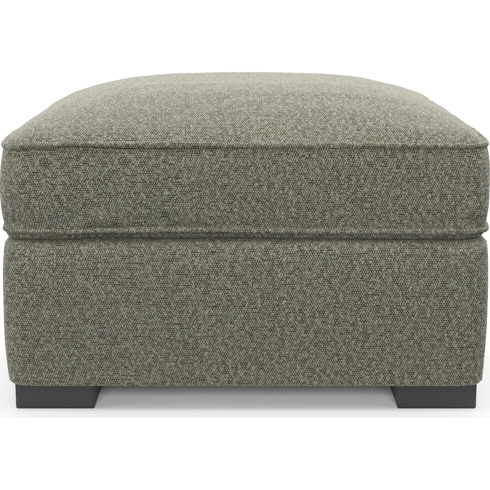 abington white ottoman   