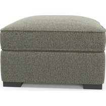 abington white ottoman   