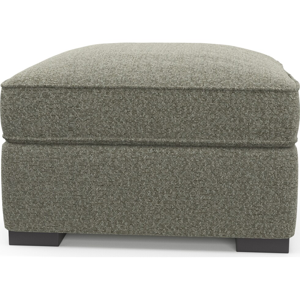 abington white ottoman   