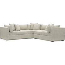abington white sectional   