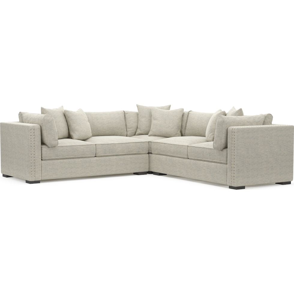 abington white sectional   